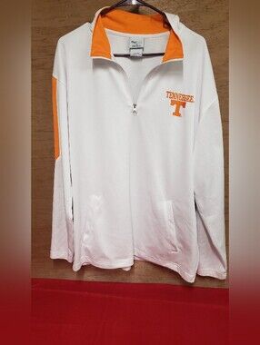 Pro Edge Tennessee Volunteers White & Orange 1/4 Zip Pullover Large